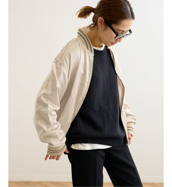 SPORTCLAD × Steven Alan サテンブルゾン-