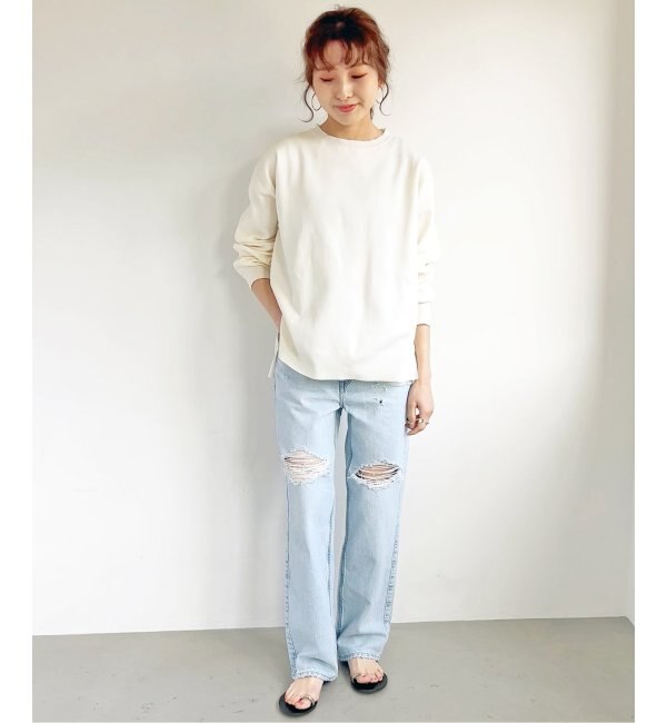 ≪WEB限定≫ウォッシャブルルーズクルーネックプルオーバー