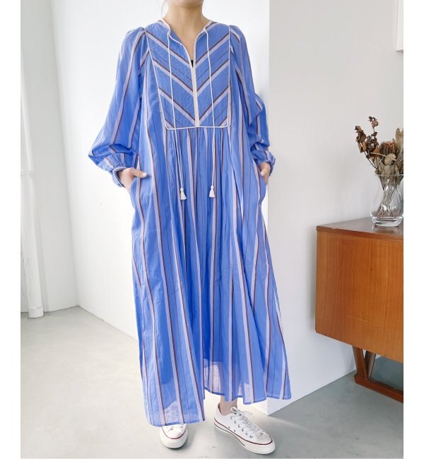 ne Quittez pas / ヌキテパ】COTTON VOILE STRIPE DRESS|Spick Span(スピック&スパン)の通販|アイルミネ