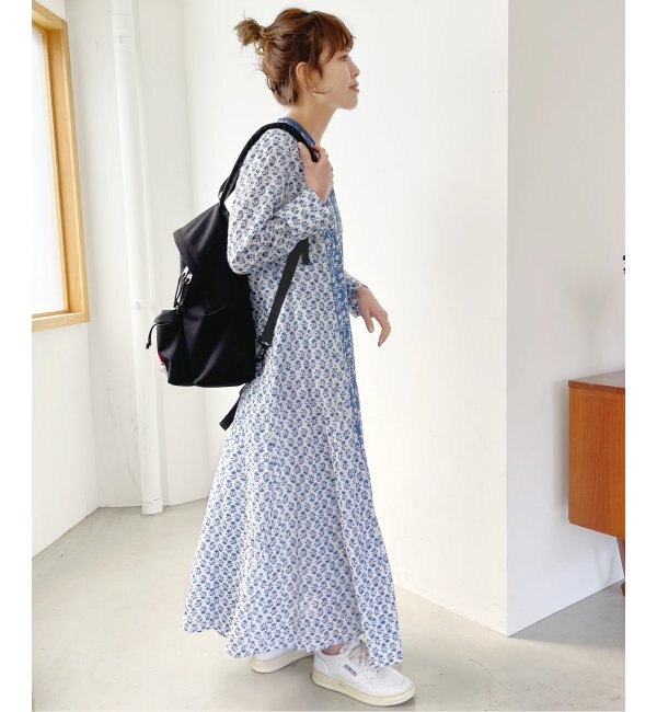 【ne Quittez pas / ヌキテパ】COTTON JQD COMBI DRESS