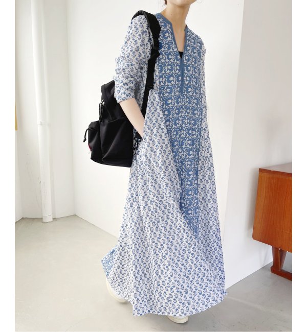 ne Quittez pas / ヌキテパ】COTTON JQD COMBI DRESS|Spick & Span