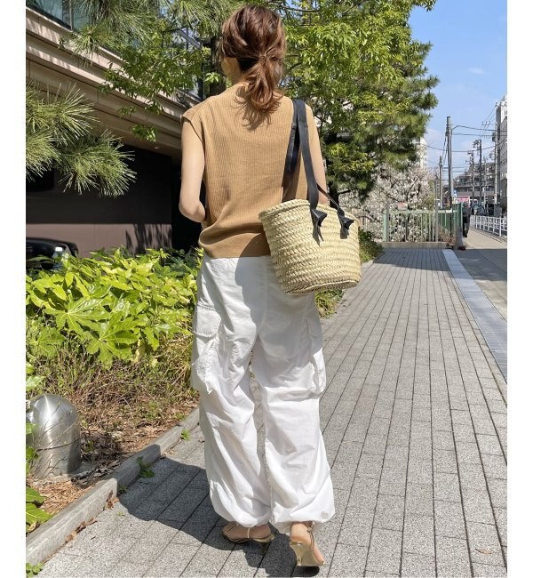 麻コットンリブベスト
