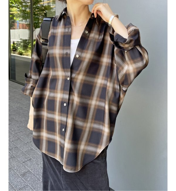 【完売色】スピック\u0026スパン　TRツイルチェックシャツ