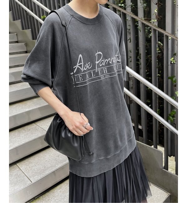 archi Brushed Pile Patched Top - トレーナー/スウェット