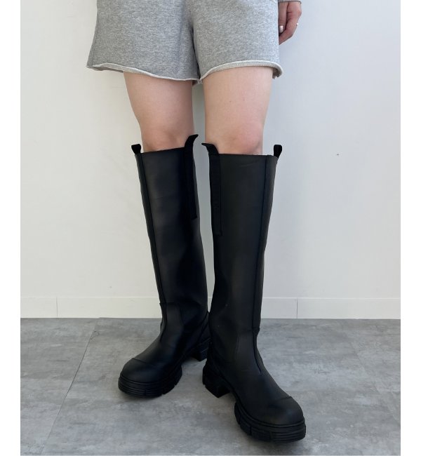 【GANNI/ガニー】 Recycled Rubber Country Boots