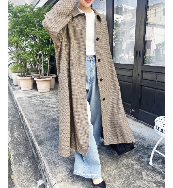 サイズドロップすさま専用 spick\u0026span BALLI ステンカラーWOOL