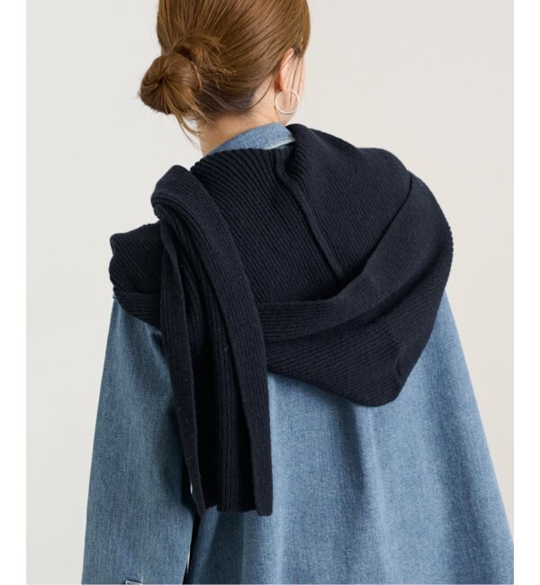 【COSY/コージー】RIB HOODED SCARF