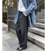 ≪追加2≫ハイブリッドダブルクロスワンタックパンツ