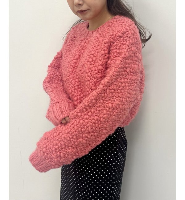 NEPAL HAND KNIT/ネパールハンドニット】別注クロップドニットプル