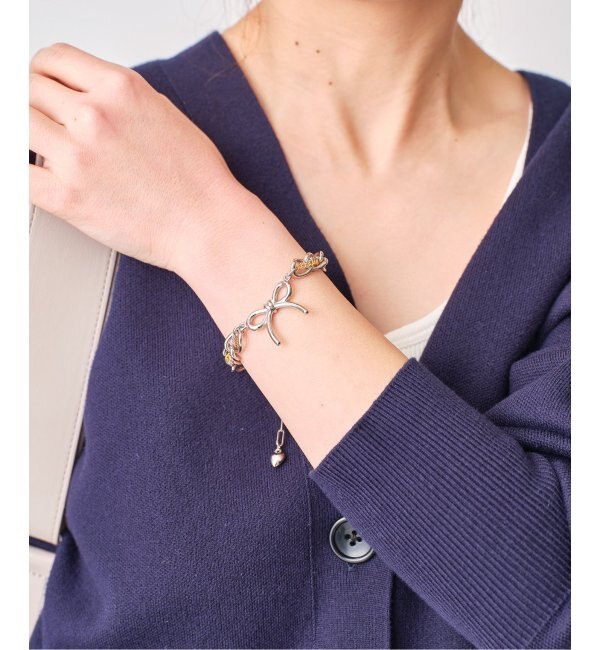 Bijou R.I / ビジューアールアイ】Stitch chain Ribbon Bracelet|Spick