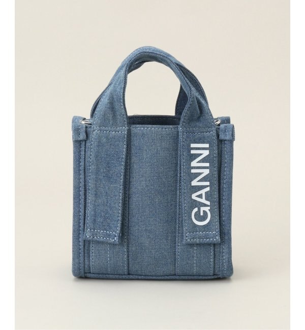 GANNI / ガニー】 Recycled Tech Mini Tote Denim|Spick & Span