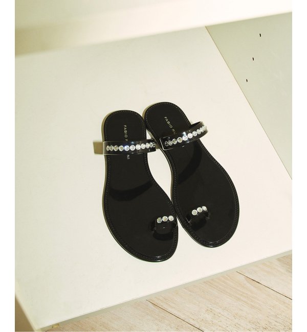 【FABIO RUSCONI/ファビオ ルスコーニ】 2STRAP CRISTAL SANDAL