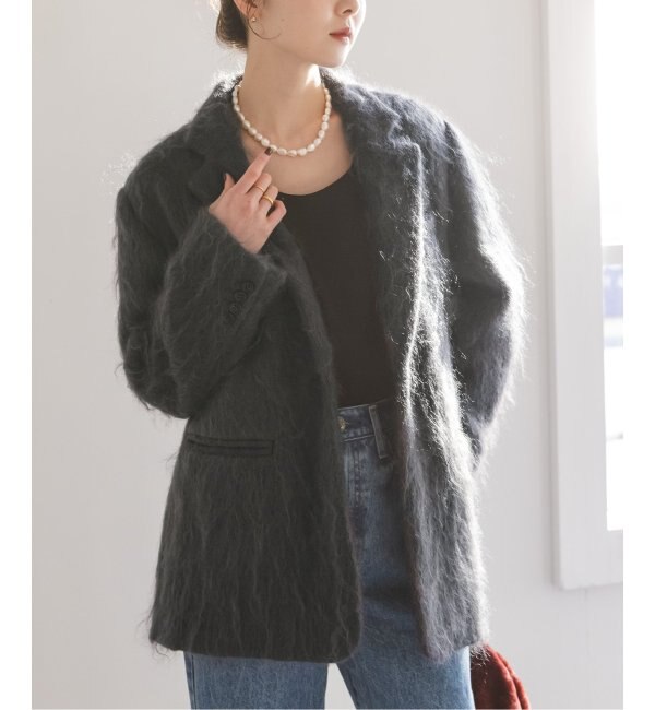 NOBLE×L'AUBE BLANC】モヘアMIXシャギージャケット|Spick & Span(スピック＆スパン)の通販｜アイルミネ