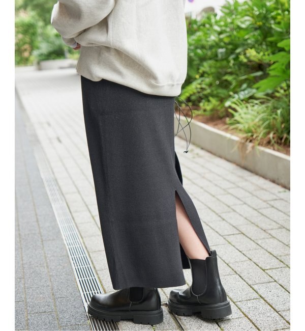 《WEB限定追加》ラメリブニットタイトスカート
