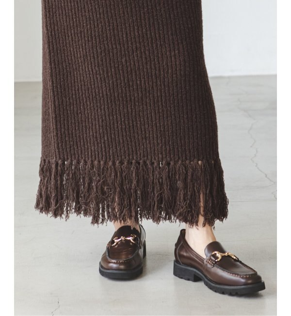 mini boucle 片畦フリンジスカート|Spick & Span(スピック＆スパン)の通販｜アイルミネ