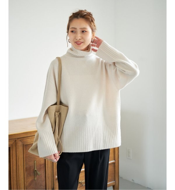 Spick and Span (スピックアンドスパン) ウールカシミヤタートルネックプルオーバー ニット グレー サイズ:FREE
