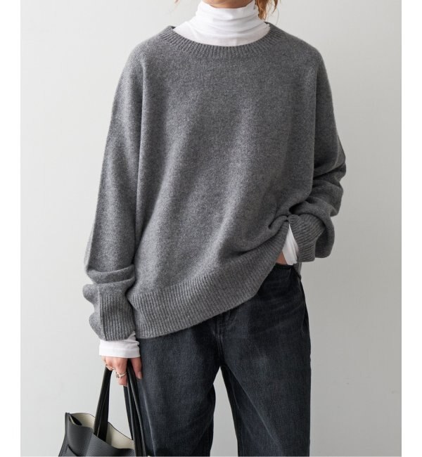 ウールカシミヤ クルーネックプルオーバー|Spick & Span