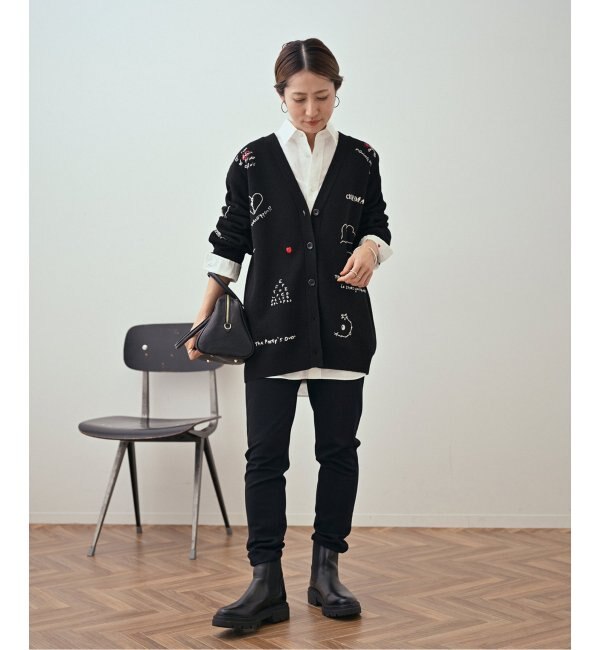 品質が ハンド刺繍ラブカーディガン|Spick & Span(スピック＆スパン)の トップス