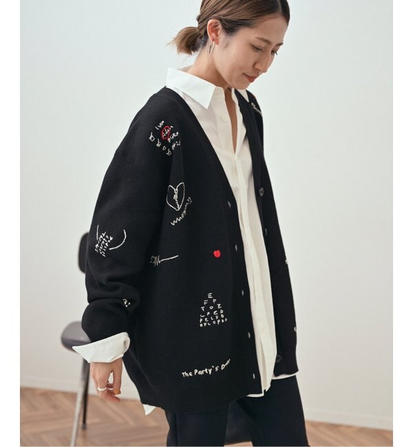 ハンド刺繍ラブカーディガン|Spick & Span(スピック＆スパン)の