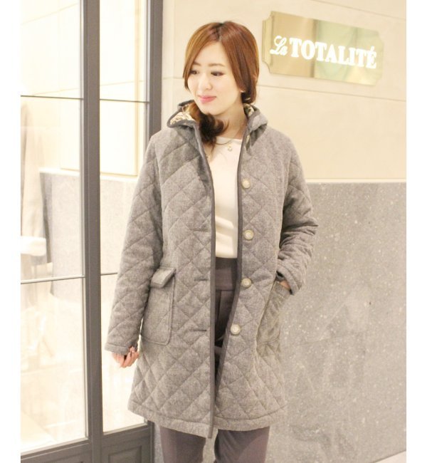 Traditional フードロングコート