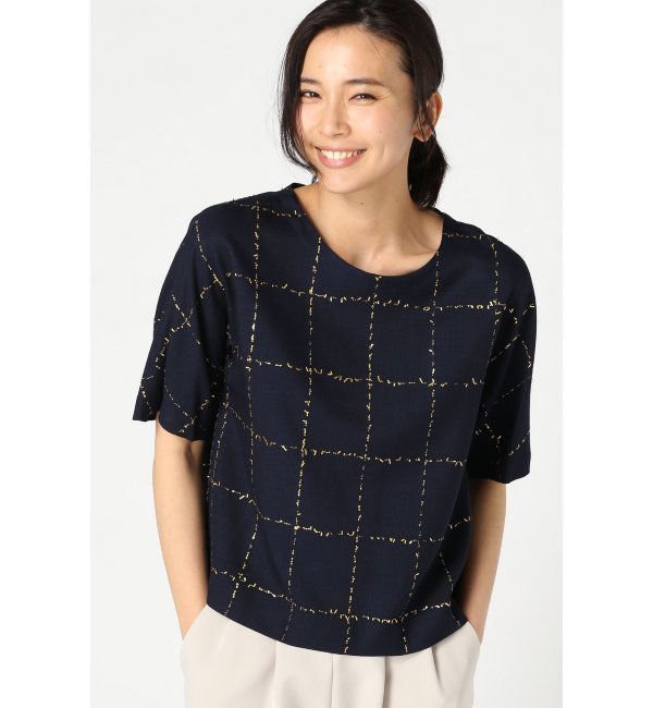 【ラ トータリテ/La TOTALITE】 ゴールドチェックプルオーバー [送料無料]