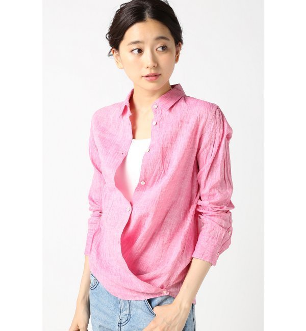 【ラ トータリテ/La TOTALITE】 フレンチリネン カシュクールシャツ [送料無料]