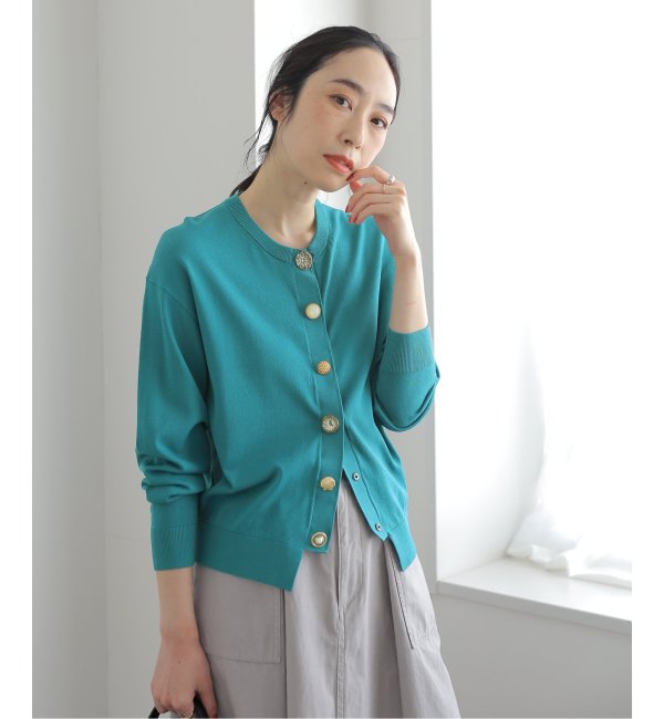 【TORRAZZO DONNA/トラッゾドンナ】shell bijou cardigan