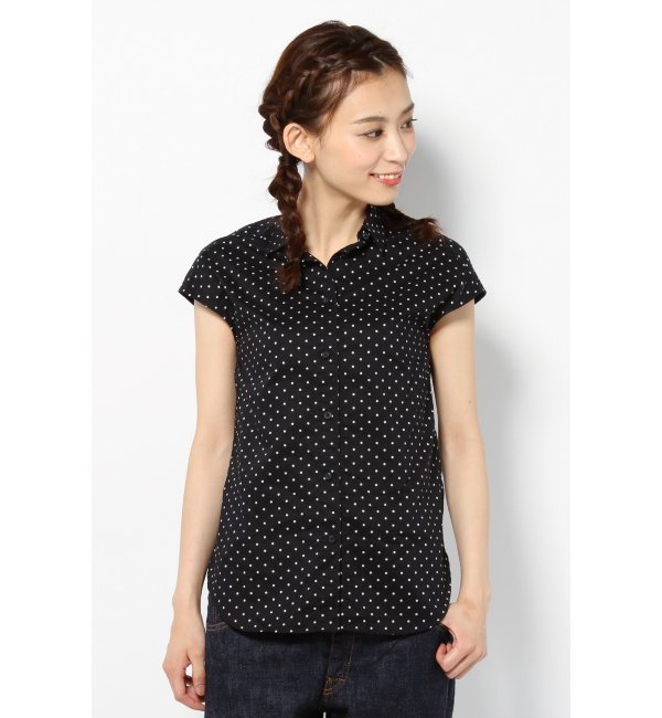 ◆ドットフレンチスリーブシャツ