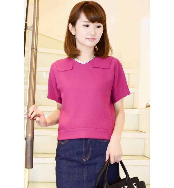 ◆JENEVIEVEコラボクレーププルオーバー