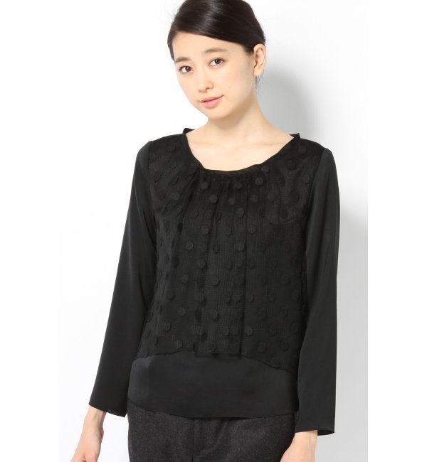 ◇ドットチュール レイヤードブラウス
