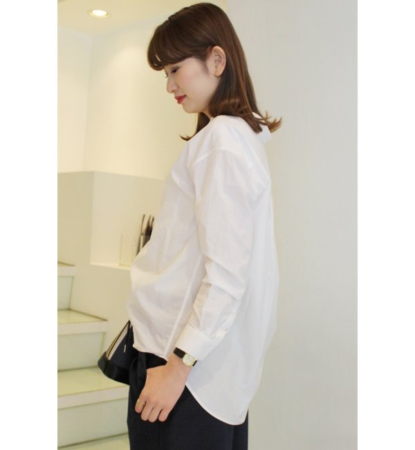 ◆100/2 Vネック オーバーシャツ