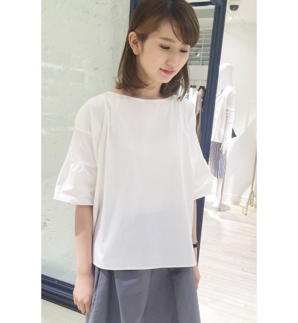 ◆ギャザースリーブ オーバーブラウス