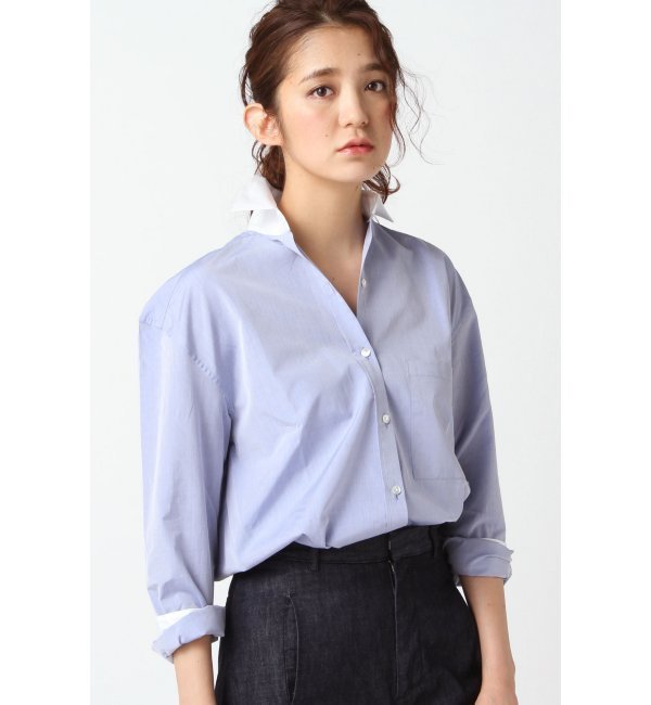 【エディット フォー ルル/EDIT．FOR LULU】 ◇ATEA OCEANIE OXFORD BLUE*WHITE SHIRT [送料無料]