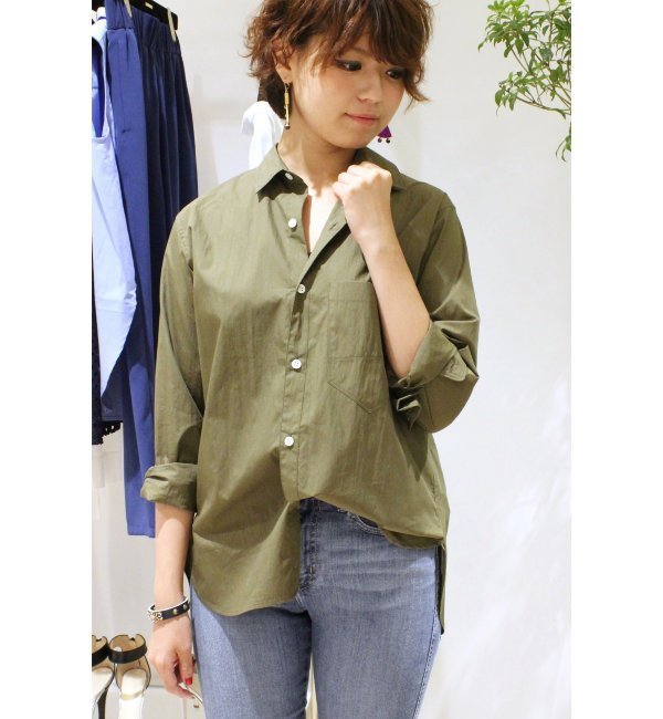 タイプライターシャツ カーキ◆