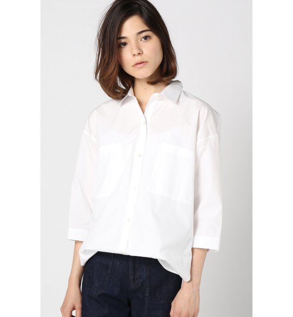 スイスコットンタイプライター半そでシャツ◆