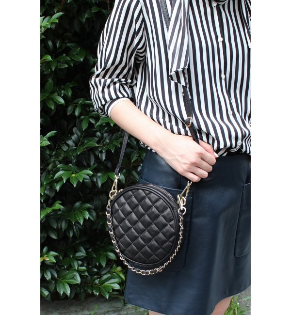 【エディット フォー ルル/EDIT．FOR LULU】 MAISON VINCENT キルティング 2Way ラウンドショルダーバッグ◆ [送料無料]