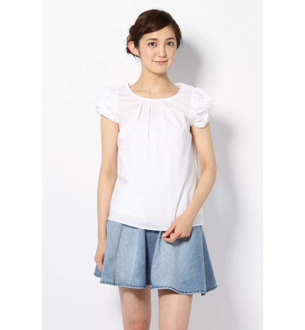 ツイストスリーブブラウス