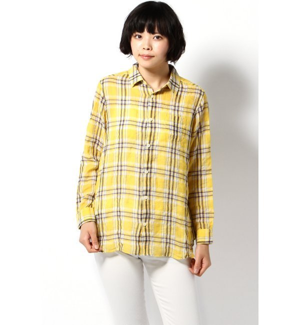 ◇C/Tenシャーリングチェックシャツ