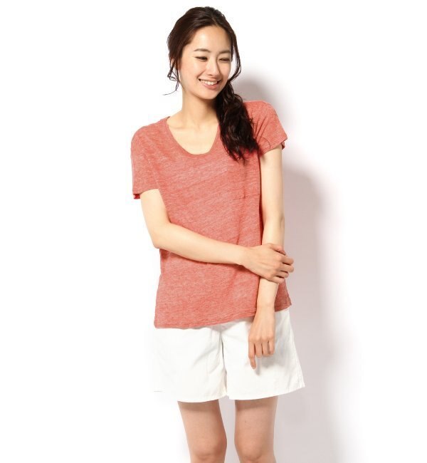 LINEN TOP TEE