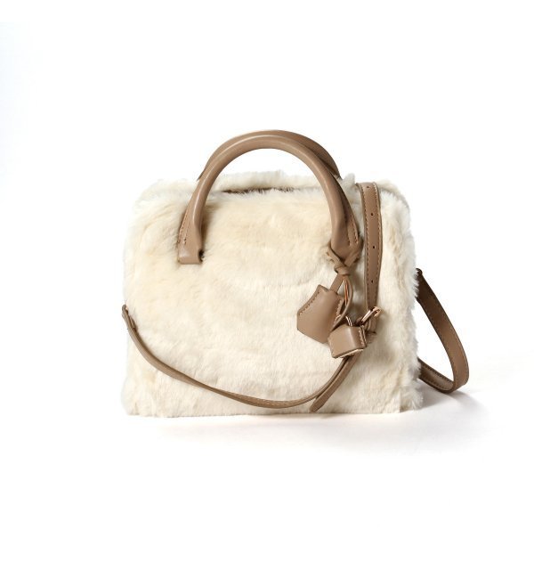 フェイクファーボストンBAG