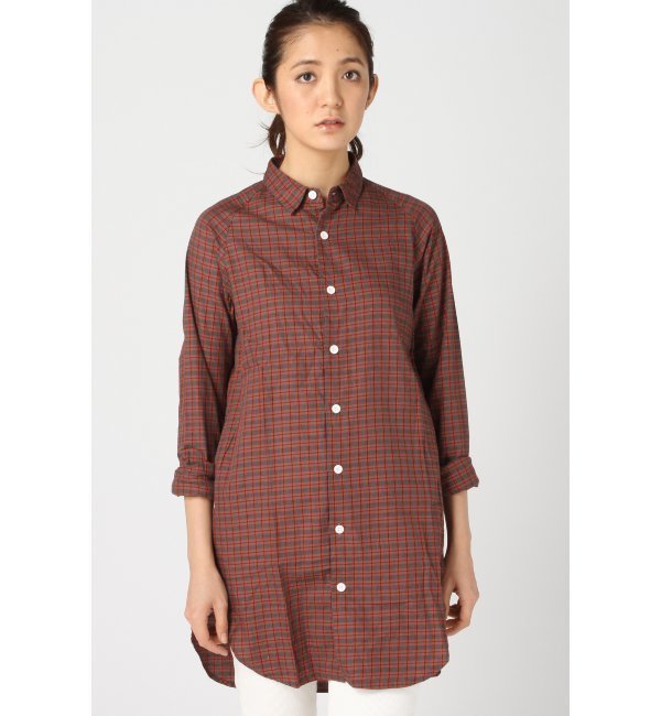 good thing WINDOW PENCHECK LONG SHIRT