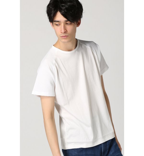 【アイボリー コート/ivory court】 リンクス コンビスムース Tシャツ [3000円(税込)以上で送料無料]