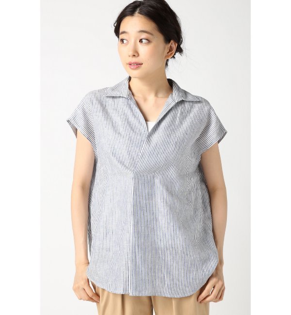 FLANDERS LINEN フレンチスリーブシャツ