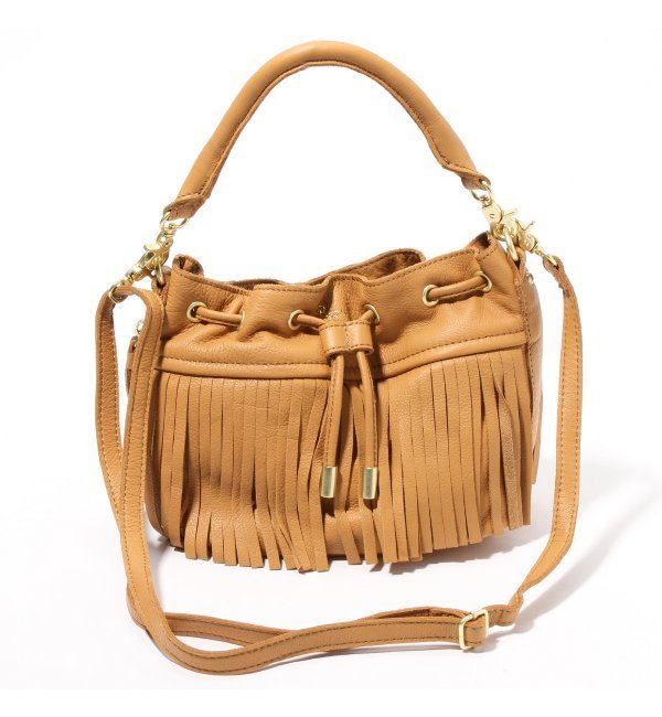 【Beaure】 フリンジキンチャクBAG◆