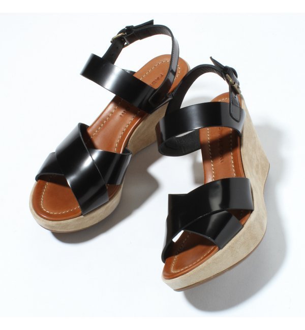 FabioRusconi 9cmクロスバックベルトサンダル