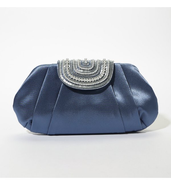 CACHE CACHE ビーズクラッチバッグ