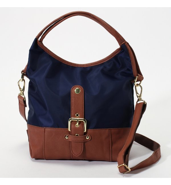 KAKATOO ナイロンコンビショルダーバッグ