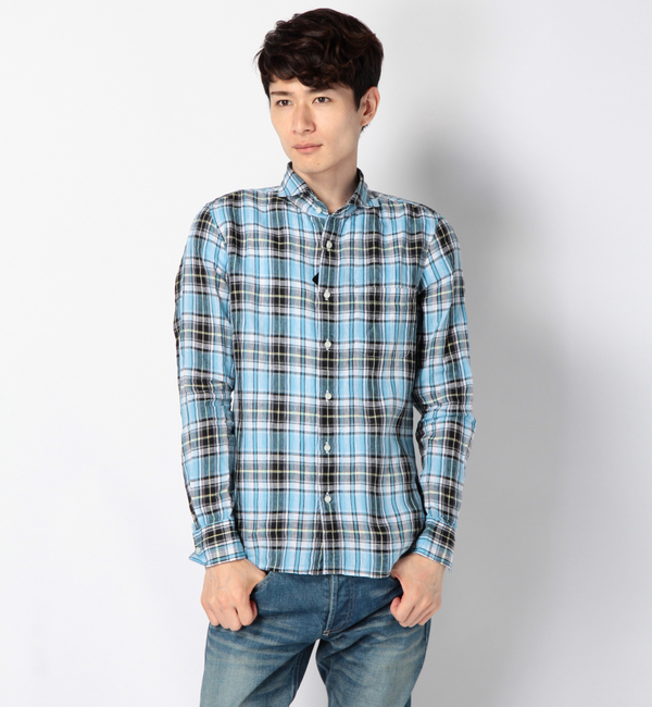 LinenMadrasSH L/S