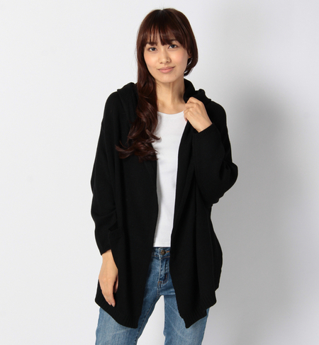FF/hoodショールカーディガン L/S