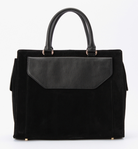 異素材スクエアボストン